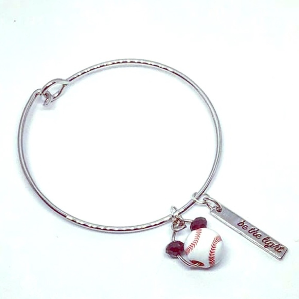 Baseball bracelet and earrings set